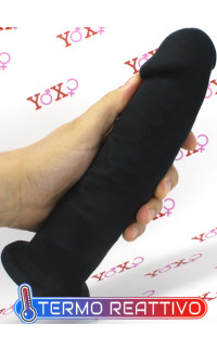 Yoxo Sexy Shop - Fallo realistico Dual Density Termo Reattivo nero 22 x 5,4 cm.