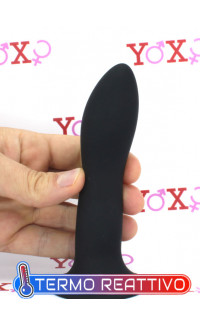 Yoxo Sexy Shop - Fallo Dual Density Termo Reattivo nero 13,5 x 2,4 cm.