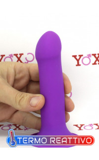 Yoxo Sexy Shop - Fallo Dual Density Termo Reattivo viola 13,5 x 3,3 cm.