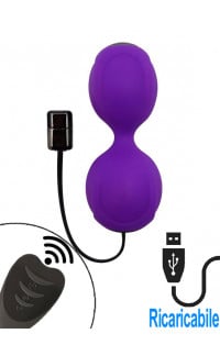 Yoxo Sexy Shop - Adrien Lastic KEGEL VIBE - Palline Vaginali Vibranti con Telecomando 8,4 x 3,7 cm. in Silicone Viola