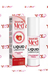 Yoxo Sexy Shop - Lubrificante vaginale con effetto vibrante alla fragola 30 ml.