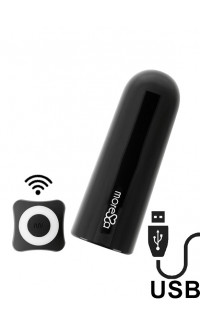 Yoxo Sexy Shop - Nix - Bullet ULTRA POTENTE Telecomandato Wireless Ricaricabile USB 7,7 x 2,8 cm. Nero