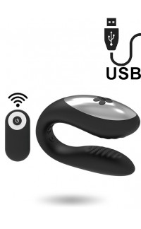 Yoxo Sexy Shop - We Love - Vibratore per Coppia in Puro Silicone con Telecomando Wireless Ricaricabile USB Nero
