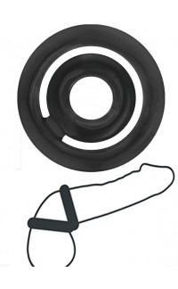 Yoxo Sexy Shop - Anello Cockring per Pene e Testicoli in TPR Privo di Ftalati Nero