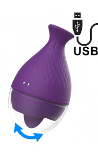 Yoxo Sexy Shop - Lingua Lecca Vagina in Silicone Ricaricabile USB Viola