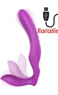 Yoxo Sexy Shop - Fallo indossabile vibrante senza lacci ricaricabile con USB 22 x 3,1 cm.