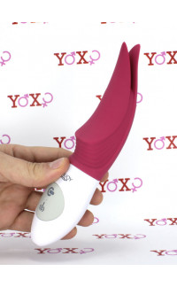 Yoxo Sexy Shop - Bennu - Vibratore in silicone magenta per stimolazione interna ed esterna