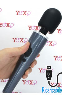 Yoxo Sexy Shop - Potente massaggiatore impermeabile in silicone 30,6 cm x 5,5 cm.