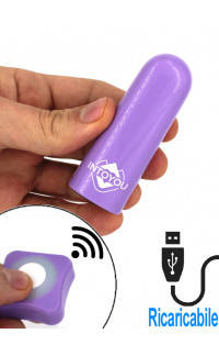 Yoxo Sexy Shop - Bullet ULTRA POTENTE Telecomandato Wireless ricaricabile USB 7,7 x 2,8 cm.