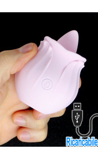 Yoxo Sexy Shop - Stimola Vagina e Clitoride con Lingua in Silicone Ricaricabile con USB Rosa