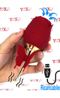 Yoxo Sexy Shop - Succhia Clitoride in Silicone con Gambo Vibrante Ricaricabile