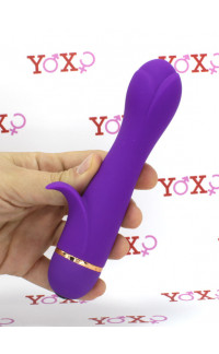 Yoxo Sexy Shop - Vibratore rabbit in silicone viola 17 x 3,5 cm.