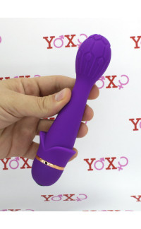 Yoxo Sexy Shop - Massaggiatore/vibratore in silicone viola 16,5 x 3,5 cm.