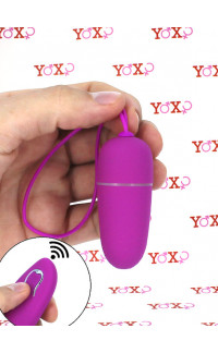 Yoxo Sexy Shop - Nutty - Ovetto Vibrante Wireless in Silicone 6 x 2,5 cm. Fucsia