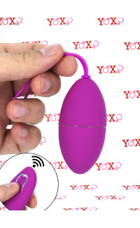 Yoxo Sexy Shop - Eggy - Ovetto Vibrante Wireless in Silicone 7,5 x 3,6 cm. Fucsia