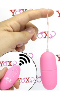 Yoxo Sexy Shop - Ovetto vibrante rosa telecomandato senza fili 7 x 3 cm.