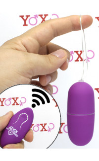 Yoxo Sexy Shop - Ovetto vibrante porpora telecomandato senza fili 7 x 3 cm.