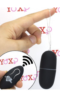 Yoxo Sexy Shop - Ovetto Vibrante Nero Telecomandato Senza Fili 7 x 3 cm.