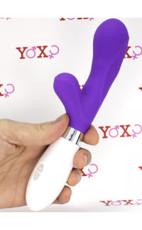 Yoxo Sexy Shop - Vibratore rabbit in silicone viola 21,6 x 3,4 cm.