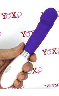 Yoxo Sexy Shop - Massaggiatore/vibratore in silicone viola 20,8 x 3,5 cm.