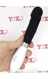 Yoxo Sexy Shop - Massaggiatore/vibratore in silicone nero 20,8 x 3,5 cm.