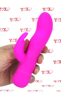 Yoxo Sexy Shop - Mira - Vibratore Rabbit in Silicone 17 x 3,5 cm. Rosa