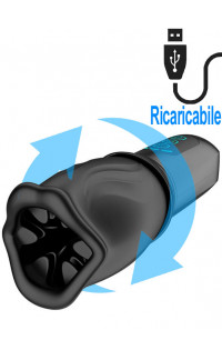 Yoxo Sexy Shop - Cuper - Masturbatore con Effetto Rotante 360° Ricaricabile USB Nero