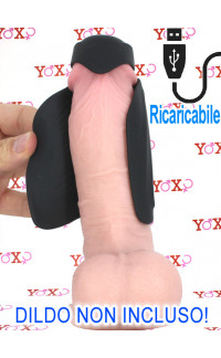 Yoxo Sexy Shop - Cilon - Masturbatore Vibrante Regolabile Ricaricabile USB Nero