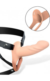 Yoxo Sexy Shop - Fallo Cavo Strap-On Silicone Carne 16,9 x 5,3 cm.