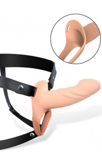 Yoxo Sexy Shop - Fallo Cavo Strap-On Silicone Carne Taglia S