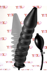 Yoxo Sexy Shop - Plug Anale XL con Rilievi Gonfiabile 28 x 6,4 cm.