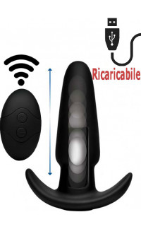Yoxo Sexy Shop - Cuneo anale da passeggio con Spinta Kinetic Thump-IT in silicone Telecomandato Ricaricabile USB 13 x 4 cm.