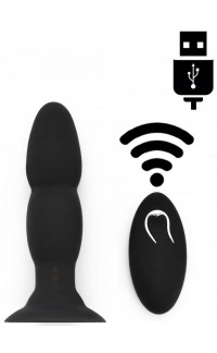 Yoxo Sexy Shop - Cuneo Anale Vibrante in Puro Silicone con Doppio Motore e Telecomando Wireless 11 x 3,5 cm.