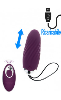 Yoxo Sexy Shop - Knock Knock Eggstavagant - Ovetto Pulsante Wireless in Silicone 8,9 x 3,3 cm. Viola Ricaricabile con USB