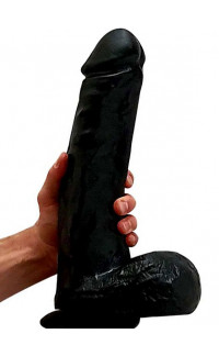Yoxo Sexy Shop - Fallo realistico gigante David nero 33 x 7,6 cm.