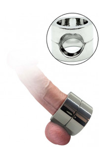 Yoxo Sexy Shop - Cock ring e ball stretcher in acciaio inox 4,5 x 4,5 cm.