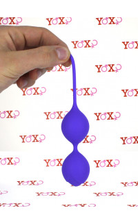 Yoxo Sexy Shop - Sfere Vaginali in Puro Silicone Purple 16,5 x 2,9 cm.