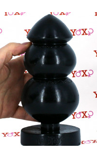 Yoxo Sexy Shop - Chinese - Cuneo Anale Progressivo 19,5 x 8,5 cm. Nero