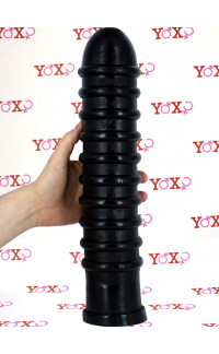 Yoxo Sexy Shop - Mass Destruction - Fallo Gigante con Rilievi 41 x 8,6 cm. Nero