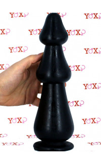Yoxo Sexy Shop - Big Woody - Cuneo Anale Progressivo 28,5 x 8,5 cm. Nero