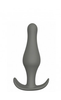 Yoxo Sexy Shop - Cuneo Anale in Puro Silicone Grigio da Passeggio 10 x 3 cm.