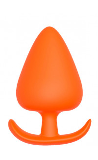 Yoxo Sexy Shop - Cuneo Anale in Puro Silicone Arancio da Passeggio 11,6 x 6,3 cm.