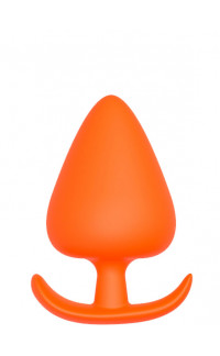 Yoxo Sexy Shop - Cuneo Anale in Puro Silicone Arancio da Passeggio 7,7 x 4,2 cm.