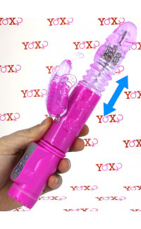 Yoxo Sexy Shop - Vibratore Rabbit con Spinta 24 x 3,5 cm. Fucsia