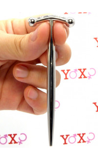 Yoxo Sexy Shop - Sonda stimolatore dilatatore uretra in acciaio inossidabile bombata 10 x 0,55 cm.