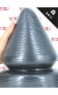 Yoxo Sexy Shop - Sirup XL - Cuneo Anale Gigante Striato 26 x 18 cm. Grigio Scuro
