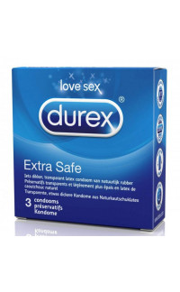 Yoxo Sexy Shop - Profilattici Durex Extra Safe EXTRA SICURO - 3 Pezzi