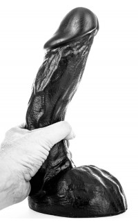 Yoxo Sexy Shop - ALL BLACK Fallo Realistico Con Testicoli 27,5 x 6 cm.