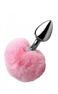 Yoxo Sexy Shop - Cuneo Anale in Acciaio con Coda da Coniglietta 8,2 X 2,5 cm.
