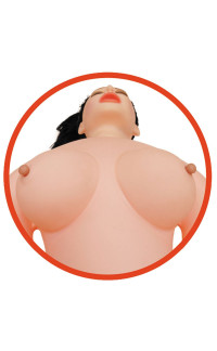 Yoxo Sexy Shop - Bambola Gonfiabile con Vagina, Ano, Bocca Penetrabili